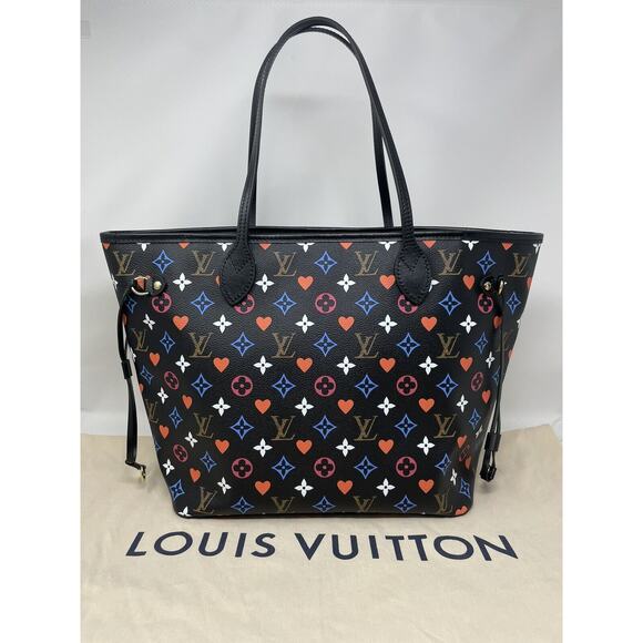 Louis Vuitton Neverfull Tote MM Black Canvas - Picture 7 of 14